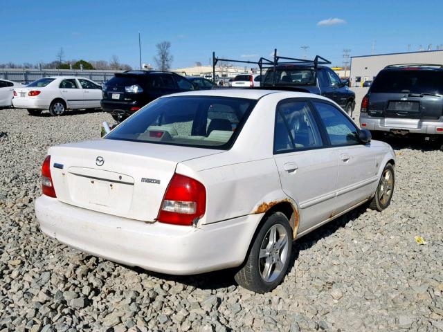 JM1BJ2227X0106794 - 1999 MAZDA PROTEGE DX WHITE photo 4