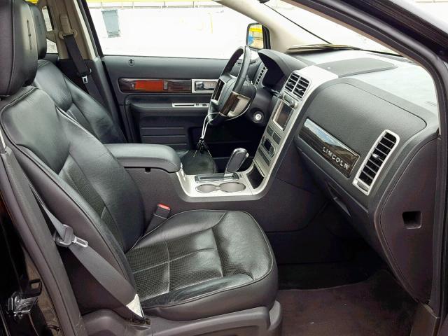 2LMDU68C29BJ00622 - 2009 LINCOLN MKX BLACK photo 5