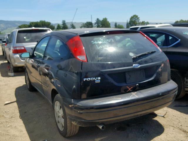 1FAFP31N17W306624 - 2007 FORD FOCUS ZX3 BLACK photo 3