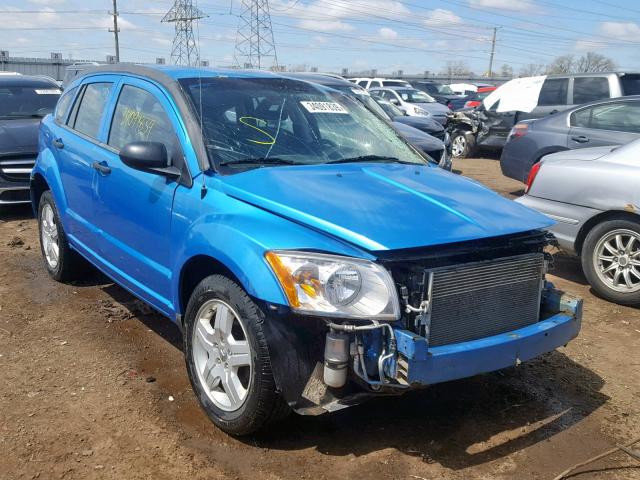 1B3HB48B98D587363 - 2008 DODGE CALIBER SX BLUE photo 1