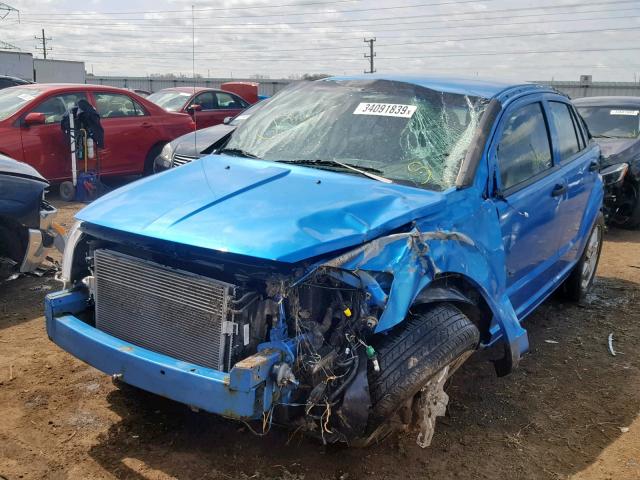 1B3HB48B98D587363 - 2008 DODGE CALIBER SX BLUE photo 2