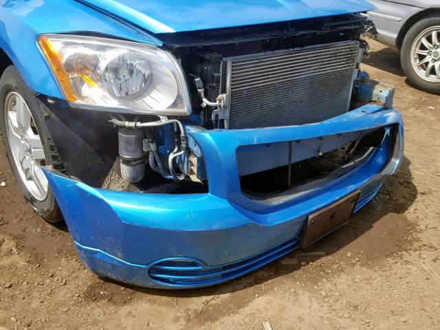 1B3HB48B98D587363 - 2008 DODGE CALIBER SX BLUE photo 9