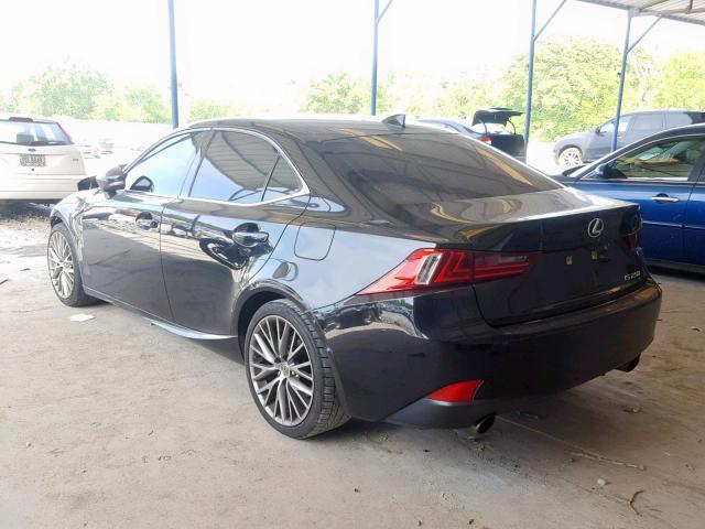 JTHBF1D26E5038642 - 2014 LEXUS IS 250 BLACK photo 3