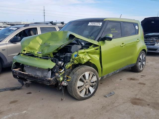 KNDJX3A55F7752000 - 2015 KIA SOUL ! GREEN photo 2