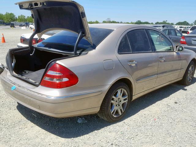 WDBUF65J33A132686 - 2003 MERCEDES-BENZ E 320 BEIGE photo 4