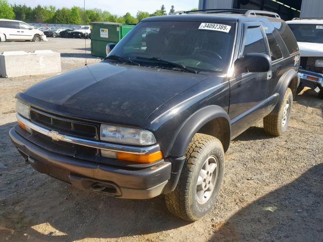 1GNCT18W72K103109 - 2002 CHEVROLET BLAZER BLACK photo 9