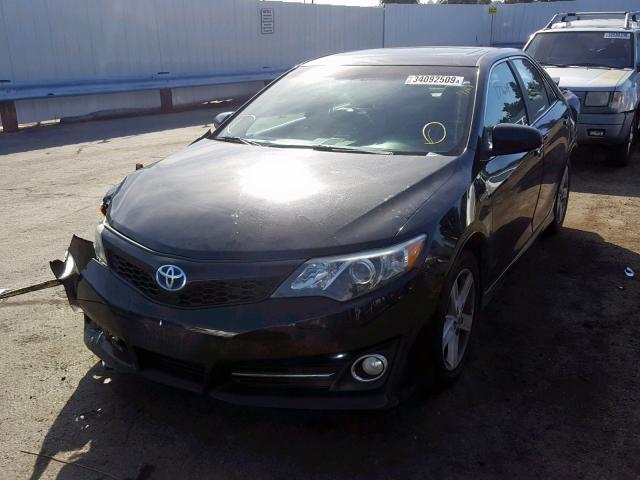 4T1BD1FK4EU131018 - 2014 TOYOTA CAMRY HYBR BLACK photo 2