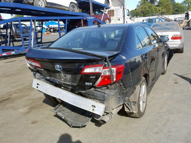 4T1BD1FK4EU131018 - 2014 TOYOTA CAMRY HYBR BLACK photo 4