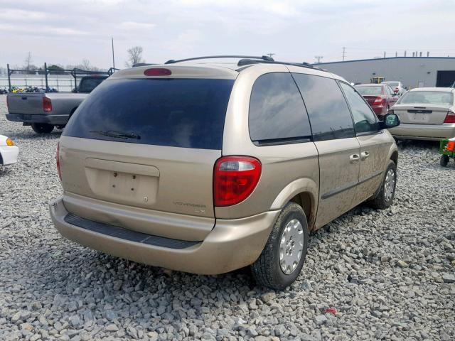 1C4GJ45303B113946 - 2003 CHRYSLER VOYAGER LX BEIGE photo 4