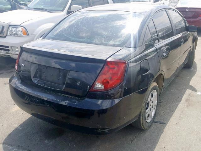 1G8AJ52F34Z102503 - 2004 SATURN ION LEVEL BLACK photo 4