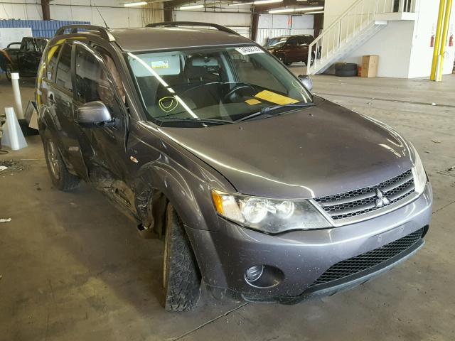 JA4MS31XX8Z017995 - 2008 MITSUBISHI OUTLANDER GRAY photo 1