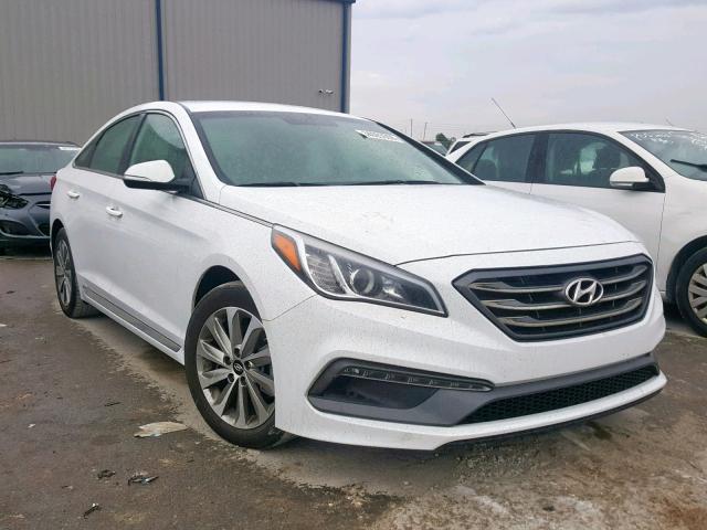 5NPE34AF8FH050003 - 2015 HYUNDAI SONATA SPO WHITE photo 1