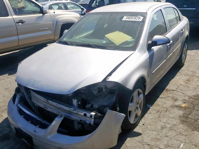 1G1AL58FX87320729 - 2008 CHEVROLET COBALT LT SILVER photo 2