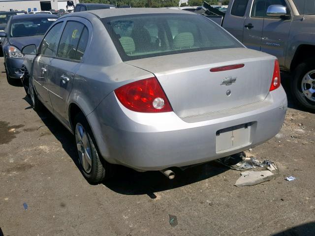 1G1AL58FX87320729 - 2008 CHEVROLET COBALT LT SILVER photo 3