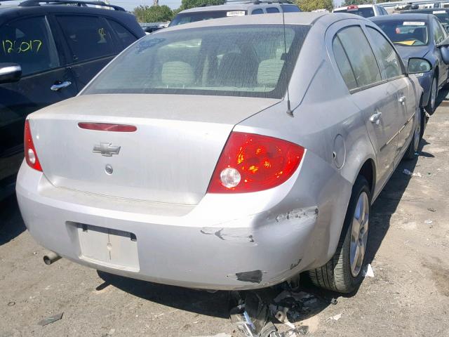 1G1AL58FX87320729 - 2008 CHEVROLET COBALT LT SILVER photo 4