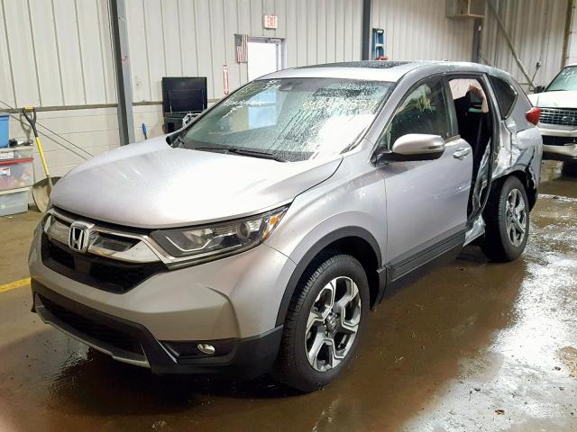 5J6RW2H87HL003509 - 2017 HONDA CR-V EXL SILVER photo 2