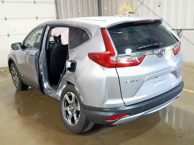 5J6RW2H87HL003509 - 2017 HONDA CR-V EXL SILVER photo 3