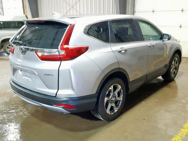 5J6RW2H87HL003509 - 2017 HONDA CR-V EXL SILVER photo 4