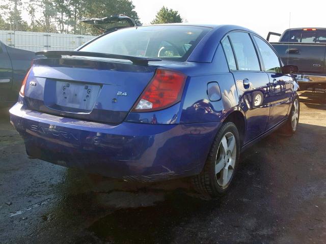 1G8AL55B96Z186316 - 2006 SATURN ION LEVEL BLUE photo 4