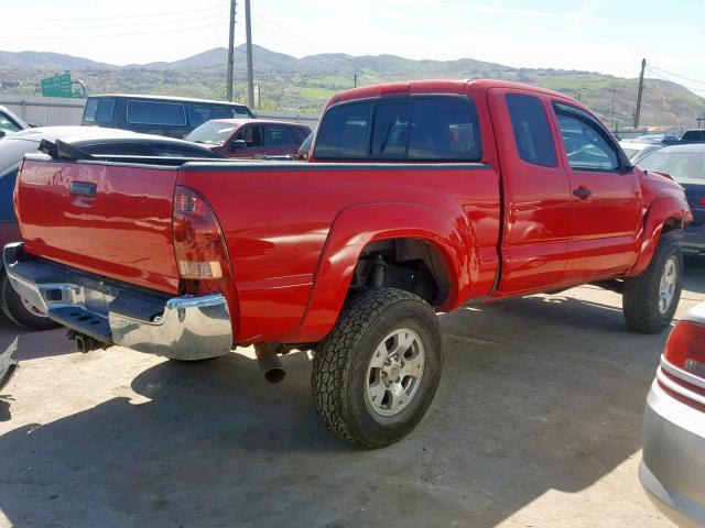 5TEUU42NX8Z486382 - 2008 TOYOTA TACOMA ACC წითელი ფოტო 4