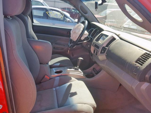 5TEUU42NX8Z486382 - 2008 TOYOTA TACOMA ACC წითელი ფოტო 5