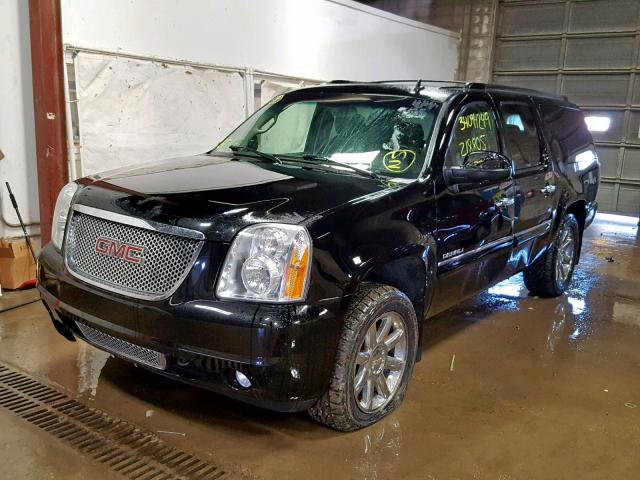 1GKFK66878J161556 - 2008 GMC YUKON XL D BLACK photo 2