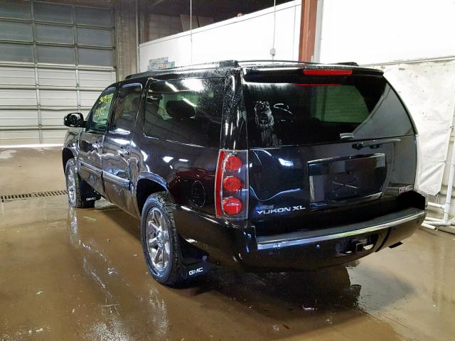 1GKFK66878J161556 - 2008 GMC YUKON XL D BLACK photo 3