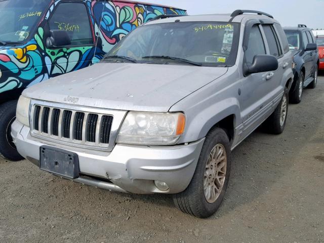 1J4GW58SX4C284851 - 2004 JEEP GRAND CHER GRAY photo 2