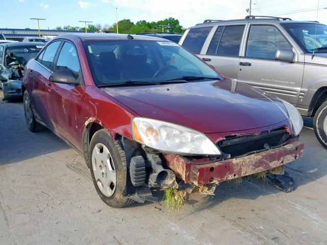 1G2ZF57B684278517 - 2008 PONTIAC G6 VALUE L BURGUNDY photo 1