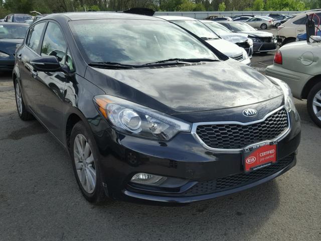 KNAFX5A86F5269197 - 2015 KIA FORTE EX BLACK photo 1