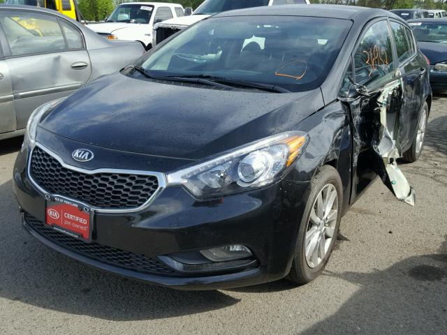 KNAFX5A86F5269197 - 2015 KIA FORTE EX BLACK photo 2