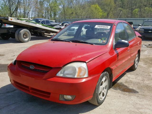 KNADC125X36224754 - 2003 KIA RIO RED photo 2