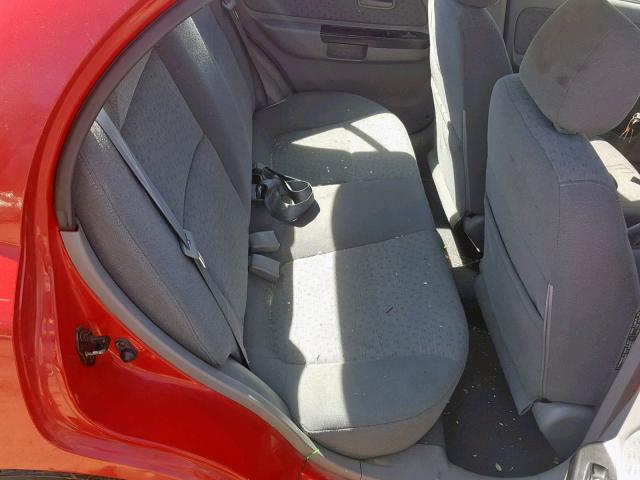 KNADC125X36224754 - 2003 KIA RIO RED photo 6