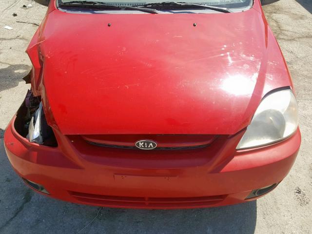 KNADC125X36224754 - 2003 KIA RIO RED photo 7