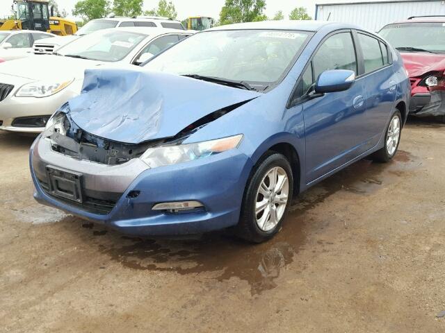 JHMZE2H79AS014831 - 2010 HONDA INSIGHT EX BLUE photo 2