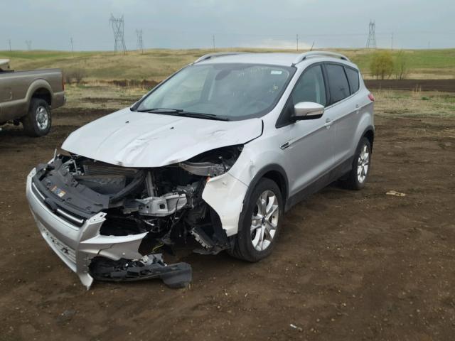 1FMCU9JX5EUA71501 - 2014 FORD ESCAPE TIT SILVER photo 2