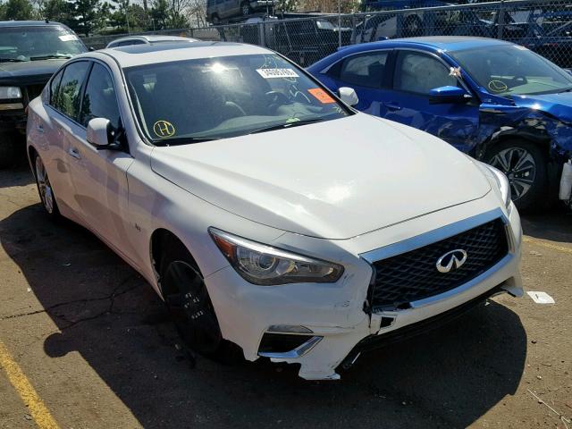 JN1EV7AP6JM358115 - 2018 INFINITI Q50 LUXE WHITE photo 1