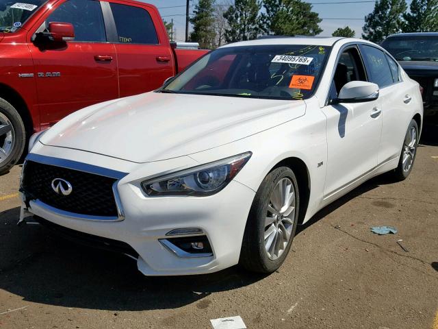 JN1EV7AP6JM358115 - 2018 INFINITI Q50 LUXE WHITE photo 2