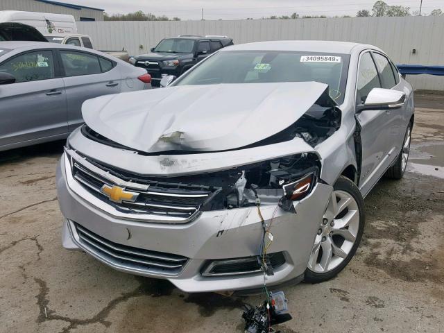 2G1125S39J9168349 - 2018 CHEVROLET IMPALA PRE ვერცხლისფერი ფოტო 2