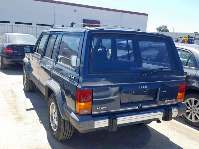 1JCMR7846JT198945 - 1988 JEEP CHEROKEE L BLUE photo 3