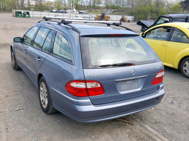 WDBUH82J34X120692 - 2004 MERCEDES-BENZ E 320 4MAT BLUE photo 3