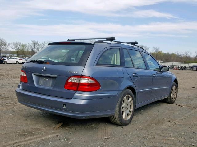 WDBUH82J34X120692 - 2004 MERCEDES-BENZ E 320 4MAT BLUE photo 4