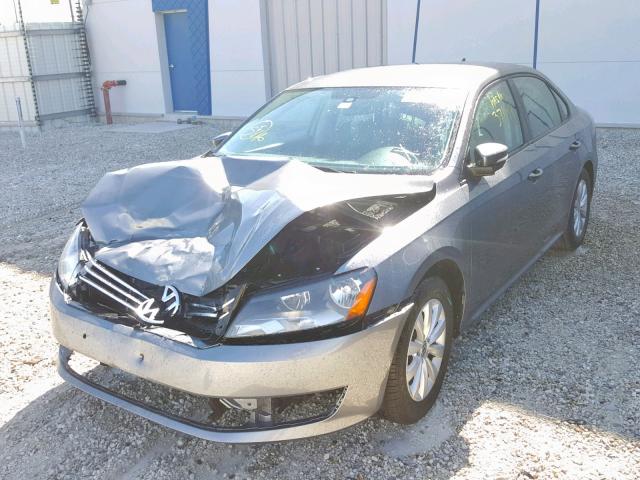 1VWAS7A30EC066809 - 2014 VOLKSWAGEN PASSAT S GRAY photo 2