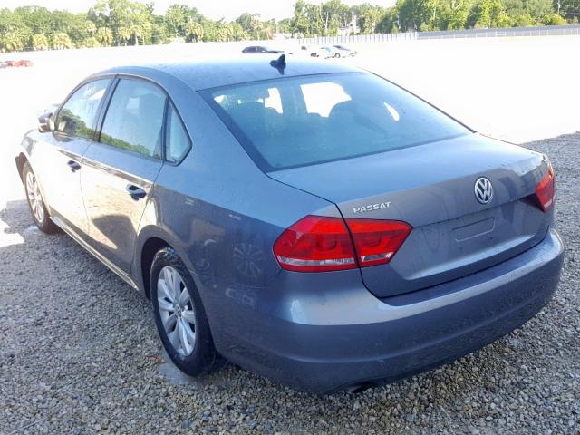 1VWAS7A30EC066809 - 2014 VOLKSWAGEN PASSAT S GRAY photo 3