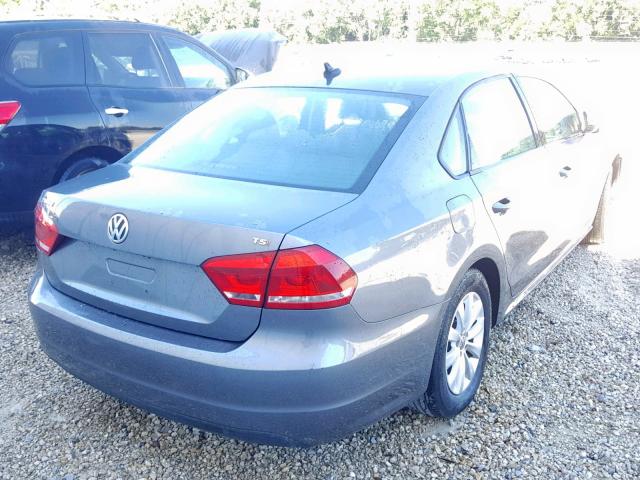 1VWAS7A30EC066809 - 2014 VOLKSWAGEN PASSAT S GRAY photo 4