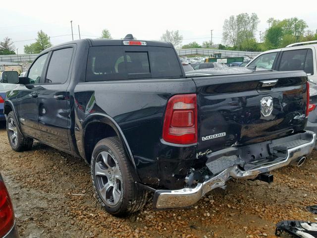 1C6SRFJTXKN510010 - 2019 RAM 1500 LARAM BLACK photo 3