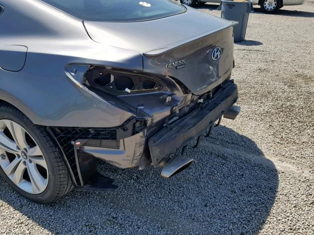 KMHHU6KH0BU046609 - 2011 HYUNDAI GENESIS CO SILVER photo 10