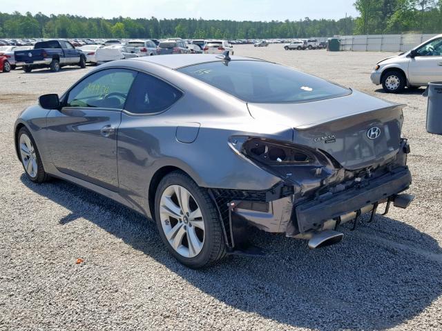 KMHHU6KH0BU046609 - 2011 HYUNDAI GENESIS CO SILVER photo 3