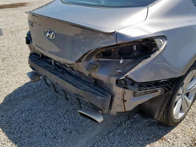 KMHHU6KH0BU046609 - 2011 HYUNDAI GENESIS CO SILVER photo 9