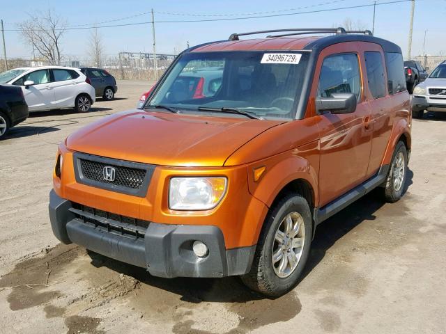 5J6YH28756L800321 - 2006 HONDA ELEMENT EX ORANGE photo 2